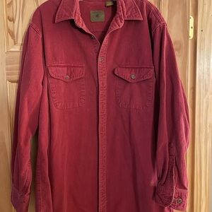 St. John's Bay Men's Rich Burgundy Shirt Jacket